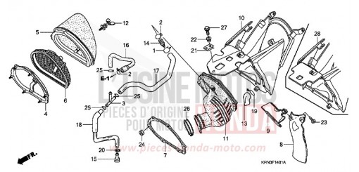 LUFTFILTER (CRF250R6/7/8/9) CRF250R8 de 2008